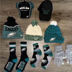 Philad Eagles Hats, gloves